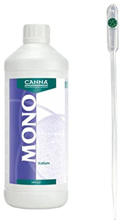 Canna Mono Kalium 1 L Zusatzdünger flüssig Magnesium Eisen Calcium Dünger + Pipette