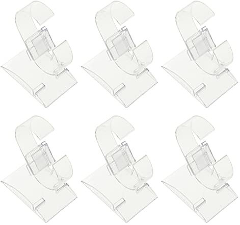 Mikikit Uhrendisplayhalter: Uhrenständer Klar Uhrenständer Acryl Ständer für Display Acryl Klar C-