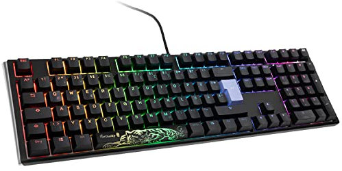 Ducky One 3 Classic Mechanische Tastatur - Mechanical Keyboard - Tastatur Gaming Mechanisch - Gaming Keyboard Mechanical - Mechanische Gaming Tastatur - Fullsize-Format - MX-Speed-Silver