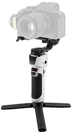 Stabilizzatore Gimbal a 3 assi con luce a LED, batteria integrata PD, ricarica rapida 3s, chiusura rapida, per Canon Sony Nikon Fujifilm Panasonic GoPro, Smartphone e Action Camera