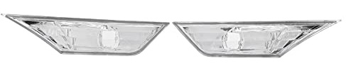 Yctze Coppia di Indicatori di Direzione Laterali PC Ambra LED Indicatore di Direzione Laterale Indicatore di Direzione con Lampadine a LED 20559010 Sostituzione per Civic (Bianco)