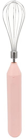 Mousseur À Lait Rechargeable Portatif, 3 Modes de Vitesse Réglables, Mélangeur de Mousse de Boisson de Fouet Électrique de Café Crème, Mini Agitateur de Main pour la Cuisine À la Maison(Rose)