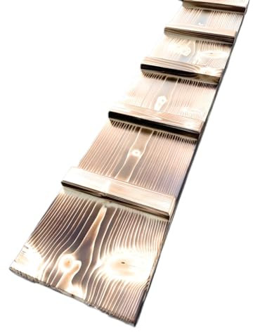 Medikratz Escalera para gatos, versátil, adecuada para interior y exterior, varias longitudes (1,2 m, flameado con barnizado)