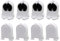 YOKIVE 8Stk Fluo Licht Halter T5 Lamp Steckdose G5 Basis Bi-Pin Steckdose Licht Ersatz Teile Groß für Haus Büro (Weiß 2A AC 500V)