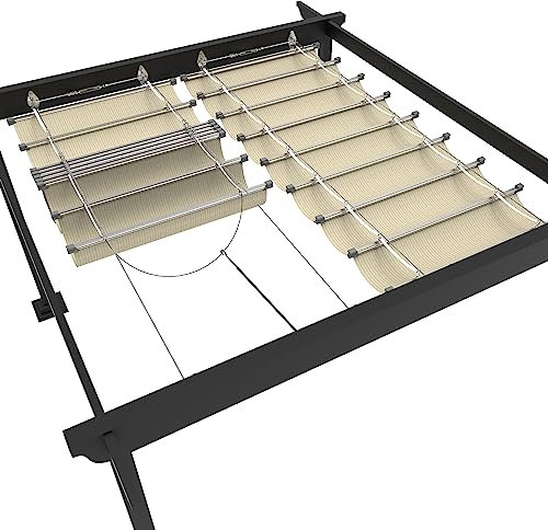 Goleray Pergola Cover Shade Canopy 3'x12' Retractable Side Awning, Replacement Patio Privacy Shade Sail with Cable Hardware for Outdoor Deck Porch Garage Backyard, Beige, ARC16E0312TN