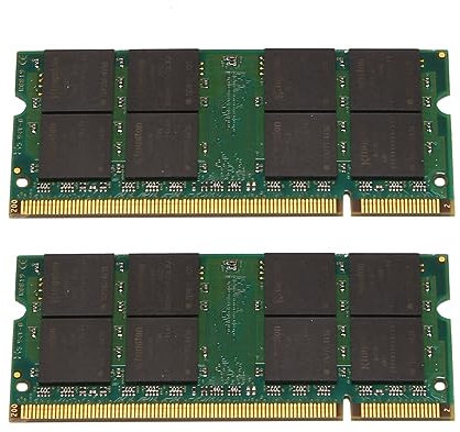 liovitor 2 x DDR2 2 GB Laptop RAM Speicher 800 MHz PC2 6400 200 Pins 1,8 V SODIMM für AMD Laptop Speicher