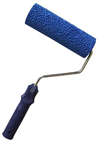 Tiuimk Blue 8-Inch Textured Paint Roller - Create Stunning Wallpaper-Like Designs