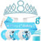 8th Birthday Decorations, 8th Birthday Sash Birthday Tiara Presents for 8 Year Old Girls,Birthday Crown Birthday Girl Sash,8th Birthday Balloons Candles Cake Topper for Girls Birthday Presents Age 8