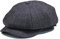 Anshili Schirmmützen, Unisex Schiebermütze Beret (Grau A)