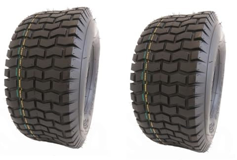 Lot de 2 pneus de tondeuse à gazon 13 x 5.00-6 LG01 - 13 x 5.00-6 - Pneu pour tracteur de pelouse, tondeuse autoportée - 13 x 5-6 - 13 x 5-6