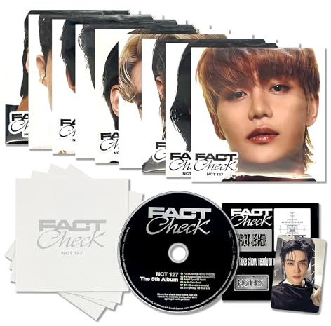 NCT 127 - 5th Album [Fact Check] (Exhibit Ver. - Random) Poster Cover + Poster + CD-R + Postcard + Photocard + Sticker + 2 Pin Badges + 4 Extra Photocards