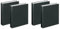VELOFLEX A115108 - Ringbuch Basic, DIN A5, 2 Stück, schwarz, Füllhöhe 25 mm, Ringordner mit 2 Ring-Mechanik (Packung mit 2)