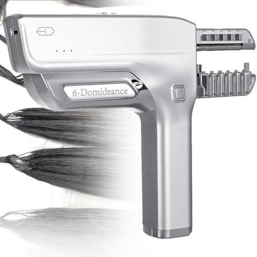6D Hair Extensions Machine Kit Human Hair Generation No-Trace Hair Extensions Tool/Gun for Salon,Generation Human Hair No-Trace Hair Extensions Tool