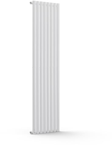 Blumfeldt Badheizkörper, Design Heizkörper Flach, Sparsamer Flachheizkörper Vertikal, 728 Watt Warmwasser Wandheizkörper für Badezimmer & Wohnzimmer, Leiser Vertikal Heizkörper mit Thermostat