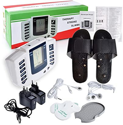 Generic Foot Massager Platform Electronic Pulse Massager for Chronic Pain Relief & Blood Circulation - Portable Smart Electro Pain Relief Machine for Senior Muscle Stiffness & Soreness