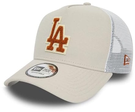 New Era MLB Truckerkappe Los Angeles Dodgers Baseball Snapback Mesh LA Cap beige - One-Size