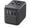 Adaptateur de Voyage Universel MINIX, Adaptateur de Prise d'alimentation Internationale Max 35 W 3 USB C 2 USB A, Chargeur Mural Mondial Tout-en-Un pour Les États-Unis, l'UE, Le Royaume-Uni, l'UA