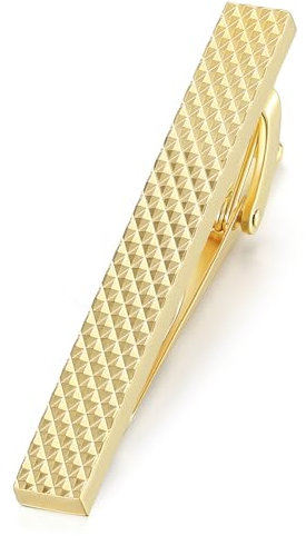 HONEY BEAR 1.97/2.12 Homme Pinces à Cravate pour Hommes Taille Normale 5cm/5.4cm (Or 5.4cm)