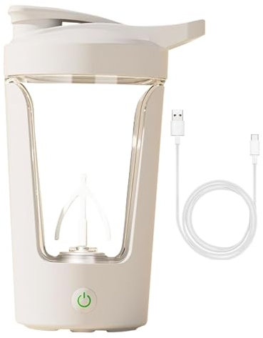 Fravsiu Protein Shaker Bottle, Electric Protein Blender Cup, Protein Mixer Bottle, Portable Protein Shaker Bottle, Leak-Proof blending bottle, Long-Lasting for Protein Shakes, Meal Replacements