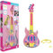 Lexibook, Barbie, Elektronische Gitarre mit Mikrofon und Brille zum Singen mit Stil, 2 Spielmodi, Demo-Melodien, Lichteffekte, Pink/Gelb, K260BB