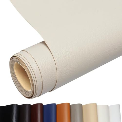Kunstleder Selbstklebend, Leder Patch Selbstklebend, 60 * 300cm Leder Reparatur Patch PU Lederreparaturband für Sofas, Handtaschen, Jacken, Autositze, Möbel (ReisweiB)