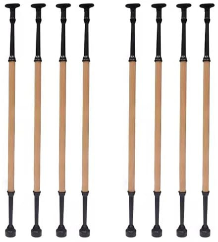 Geländer Treppengeländer 95cm Hoch Baluster-Bausatz für Treppenhäuser Innen Reparieren, Bodenmontage Treppenspindeln mit Verstellbarem Montagebügel, Austauschbar Metall Handlauf-Pfeiler(8 Pack)