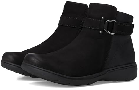 Clarks Collection Women's Carleigh Drift Ankle Boot, Black Combi, 6 W US