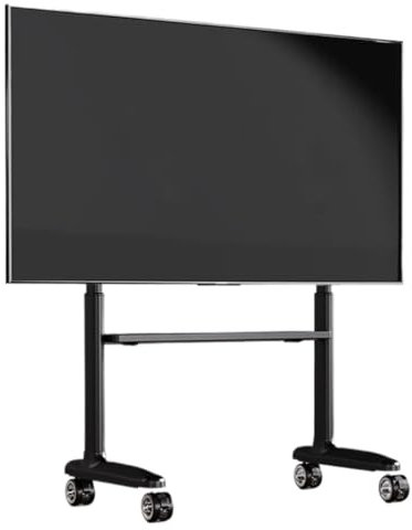 Soporte universal para TV de pantalla LCD LED de 40 a 86 pulgadas, altura ajustable, soporte de suelo rodante con ruedas y soporte de TV soporta hasta 175 libras