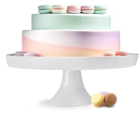 Sendez Tortenplatte ⌀27cm aus Porzellan Kuchenplatte Tortenständer Käseplatte Servierplatte