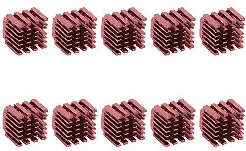 10 Stcs/Set Stepper Mother Treiber Kühlkörper für 3D -Drucker TMC2100/TMC2208 Stepper -Antrieb Stepper -Treiber -Kühlkörper 3D -Drucker Kühlkörper 3D Drucker Stepper Motor Kühlkörper 3D