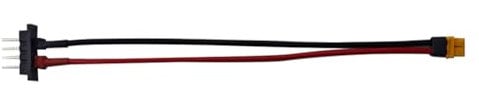 Wadakada 1Pcs Battery Discharge Connector E-Bike Power Battery Connector E-Bike Cycling Parts Male XT60 Female Ebike Battery Cable for Hailong 1-2/G80 4Pin
