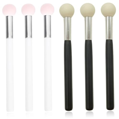 GALPADA 6 pezzi per Correttore Portatili con Strumenti per per Fondotinta e Correttore Colori Rosa e Bianco