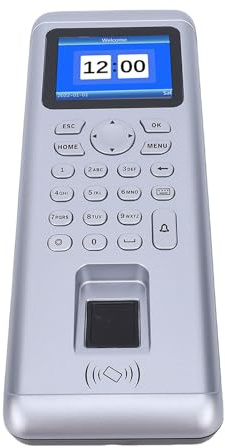 Luocute Fingerabdruck-Garagentoröffner-Tastatur, Schlüssellose Garagentor-Tastatur, Zugangskontroll-Anwesenheitsmaschine U-Disk-Download-Bericht, Fingerabdruck-Passworterkennung,