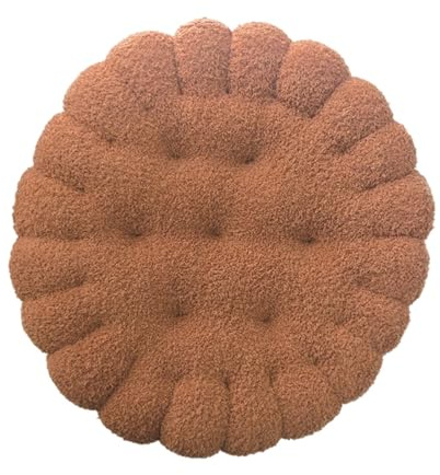 Gralara Sitzkissen Biscuit Kissen Polster Stuhlpolster Plüsch Material für Kinderzimmer Büro Balkon Wohnzimmer, Kaffeerunde