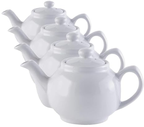 Price & Kensington White 2 Cup Teapot, 450 ML (Pack of 4)