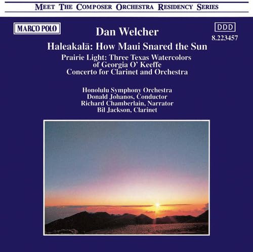 Welcher: Haleakala / Prairie Light / Concerto for Clarinet and Orchestra