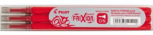 Pilot Refills for Frixion Point Rollerball 0.5 mm (Pack of 3) - Red