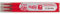 Pilot Pen 2265002F - Ersatzminen Frixion Point, Stärke 0,5 mm, Schreibfarbe rot, radierbar, 3 Stück