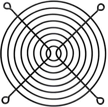 OKGEAR - Rejilla para Ventilador (120 mm), Color Negro