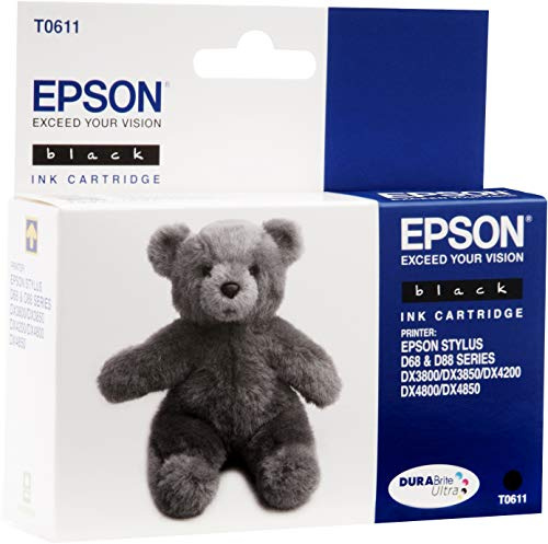 Epson Ink Cartridge T0611 Black For Sp D68/d88/pe/dx4xx0/dx3xx0 Black