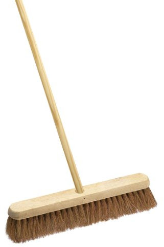 Harris Victory PA25018H 18-inch Natural Coco Platform Broom with Handle/Stay