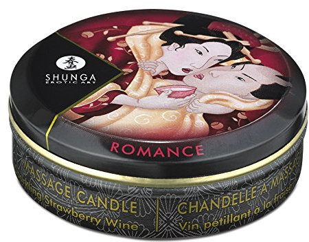 Shunga Romance/Wine Mini Massage Candle,30 ml