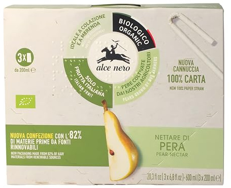 Nettare di pera Bio Alce Nero 200ml*3