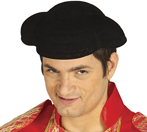 Guirca- Accesorios Montera torero flocada, Color negro, u (13472.0)