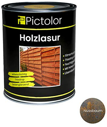 Pictolor Holzlasur 0,75 Liter Nussbaum