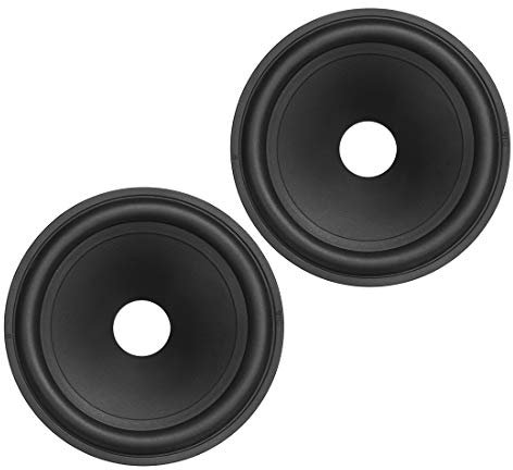 uxcell 4 Paper Speaker Cone Subwoofer Cones Drum Paper 0.8 Inner Diameter with Rubber Surround 2 Pcs