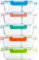 C CREST Lot de 5 Boîte Repas Verre, 2 Compartiments, 1000 ml, Boîtes Alimentaires en Verre