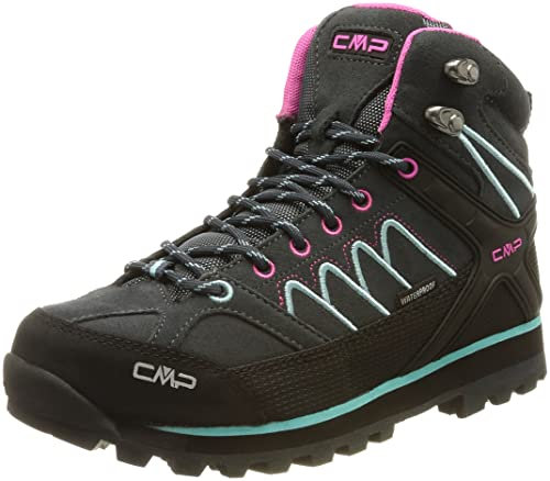 CMP Damen Moon MID WMN Trekking WP Walking Shoe, Antracite-Acqua, 41 EU, 31Q4796