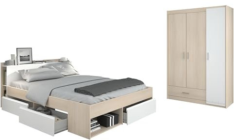 Parisot Schlafzimmer-Set Most 71 Akazie-Weiß