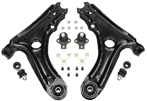 MASTER-SPORT 37021/1-KIT-MS Lenkersatz Radaufhängung Querlenker Satz mit Trag-/Führungsgelenk mit Sicherungsschraubensatz mit Koppelstange Vorne Kompatibel mit VW GOLF II 19E, 1G1, SEAT Ibiza II 6K1